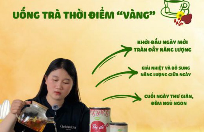 THỜI ĐIỂM "VÀNG" ĐỂ UỐNG TRÀ TÁO ĐỎ, KỶ TỬ, HOA CÚC