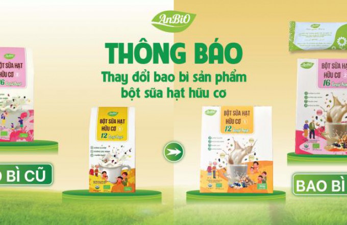 THÔNG BÁO THAY ĐỔI BAP BÌ SẢN PHẨM