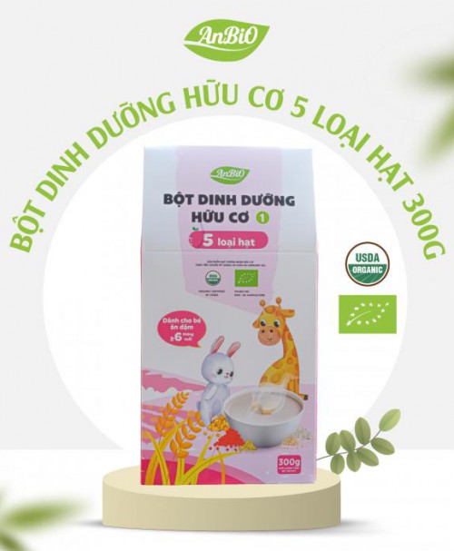 Bột dinh dưỡng hữu cơ số 1 (5 loại hạt) AnBiO