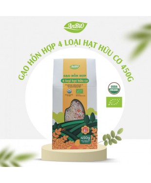 Gạo hỗn hợp 4 loại hạt hữu cơ
