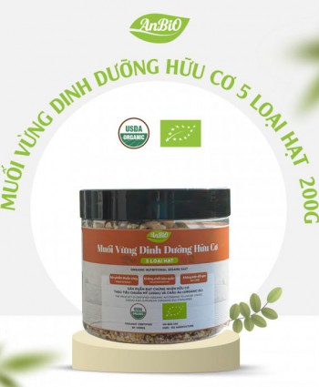 Muối vừng dinh dưỡng hữu cơ 5 loại hạt AnBiO