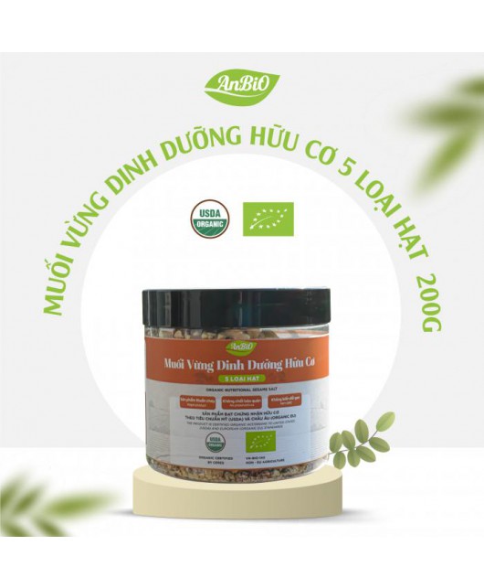 Muối vừng dinh dưỡng hữu cơ 5 loại hạt AnBiO