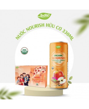 Nước Nourish Organic( Vị táo quế) 
