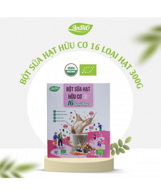 Bột sữa hạt hữu cơ số 2 (16 loại hạt) AnBiO