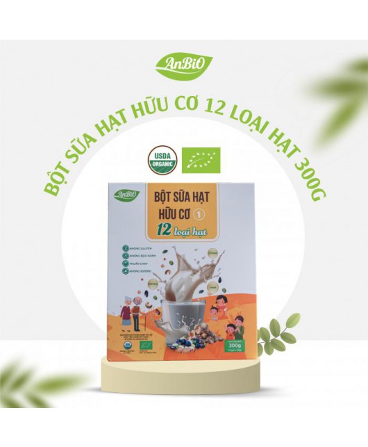 Bột sữa hạt hữu cơ số 1 (12 loại hạt) AnBiO