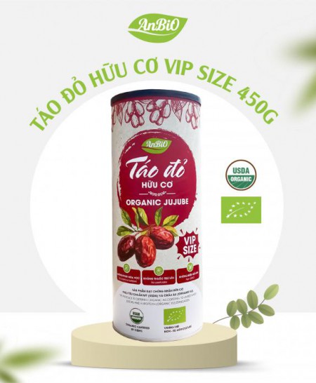 Táo đỏ hữu cơ Vip Size AnBiO 450g  [ 9-11 quả/100g]