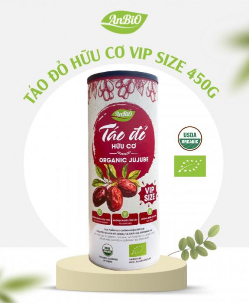 Táo đỏ hữu cơ Vip Size AnBiO 450g  [ 9-11 quả/100g]