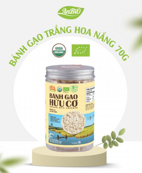 Bánh gạo lứt tím Hoa nắng 70g