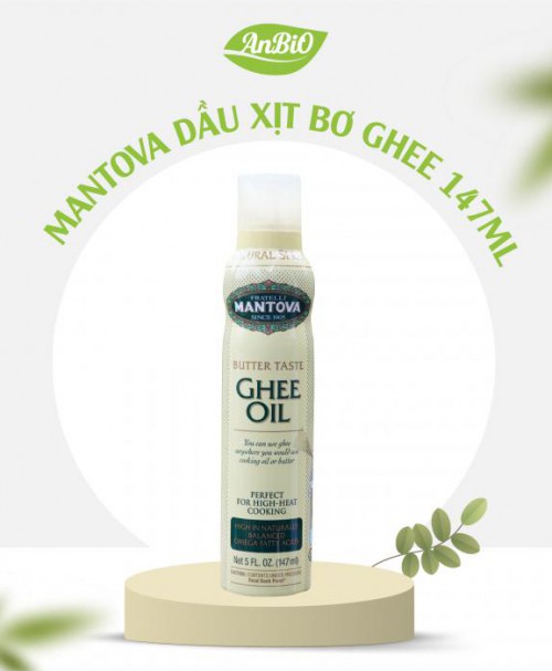Mantova Dầu xịt bơ Ghee 147ml