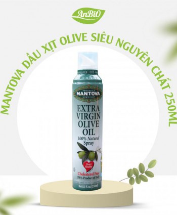 Mantova Dầu xịt Olive siêu nguyên chất 250ml