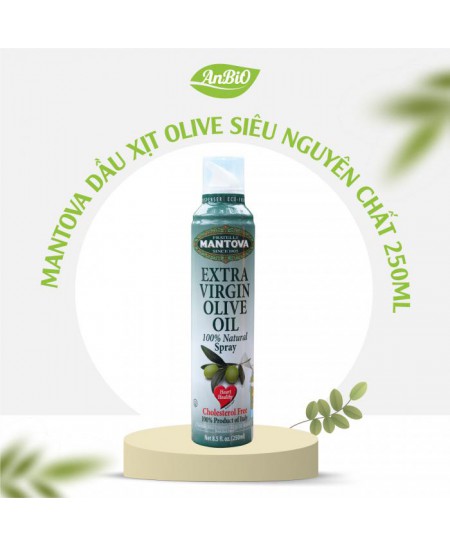 Mantova Dầu xịt Olive siêu nguyên chất 250ml