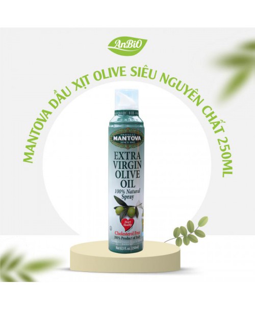 Mantova Dầu xịt Olive siêu nguyên chất 250ml