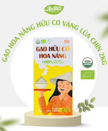 Gạo Hữu Cơ Hoa Nắng Vàng Lúa Chín - 2kg