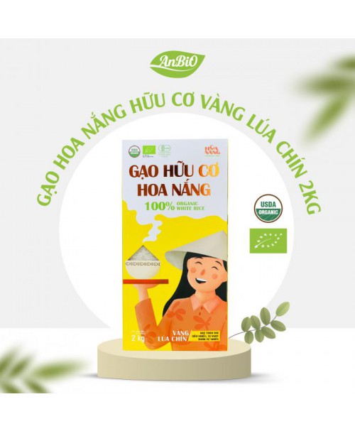 Gạo Hữu Cơ Hoa Nắng Vàng Lúa Chín - 2kg