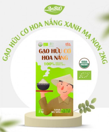 Gạo Hữu Cơ Hoa Nắng Xanh Mạ Non - 2kg