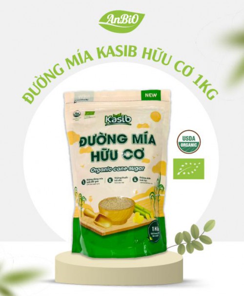 Đường mía hữu cơ Kasib 1kg