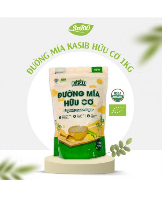Đường mía hữu cơ Kasib 1kg