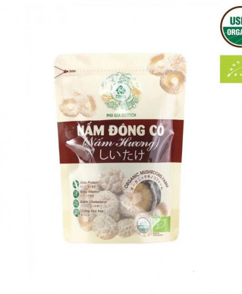 Nấm hương khô organic( M) 100g
