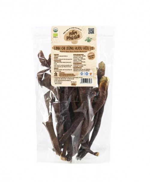 NẤM LINH CHI SỪNG HƯƠU ORGANIC (nguyên chiếc)300g
