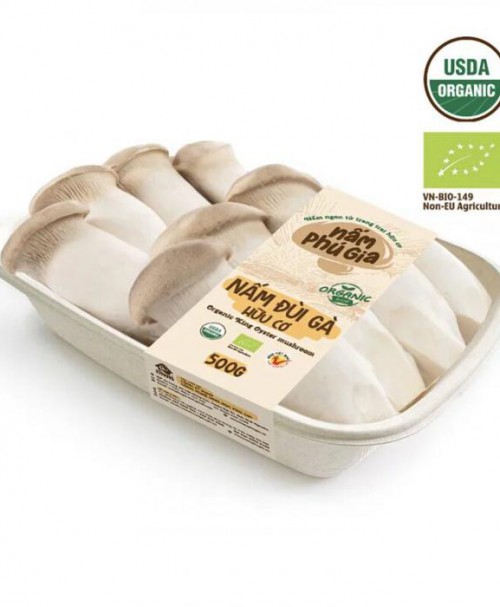 Nấm đùi gà Organic 200g/500g