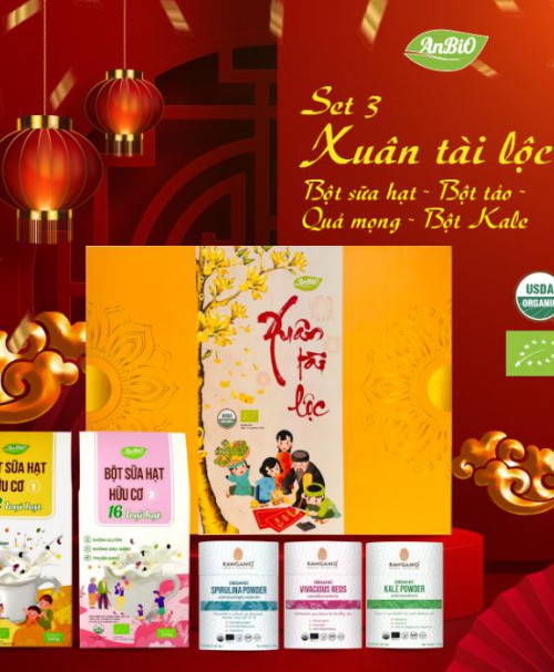 Set quà Tết hữu cơ 3 (Xuân tài lộc) AnBiO