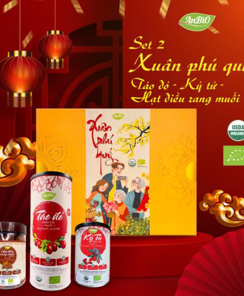Set quà Tết hữu cơ 2 (Xuân phú quý) AnBiO