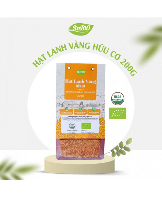 Hạt lanh vàng hữu cơ 200g