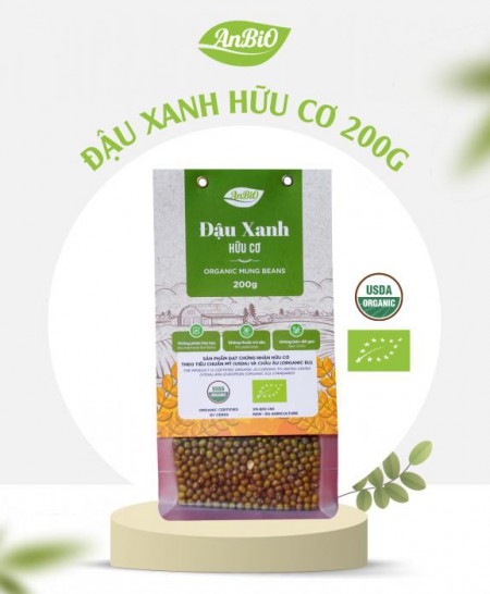 Đậu xanh hữu cơ Anbio 200g 