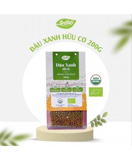 Đậu xanh hữu cơ Anbio 200g 