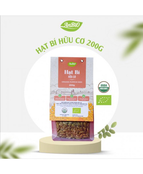 Hạt bí hữu cơ AnBiO (bóc vỏ) 200g
