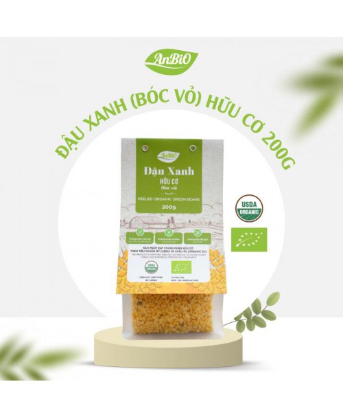 Đậu xanh hữu cơ AnBiO (bóc vỏ ) 200g