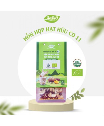Hỗn hợp hạt hữu cơ 11 | Hạt điều - Ý dĩ - Đậu lăng đỏ