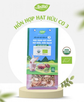 Hỗn hợp hạt hữu cơ 6 | Đậu gà - Hạt bí - Hạt điều