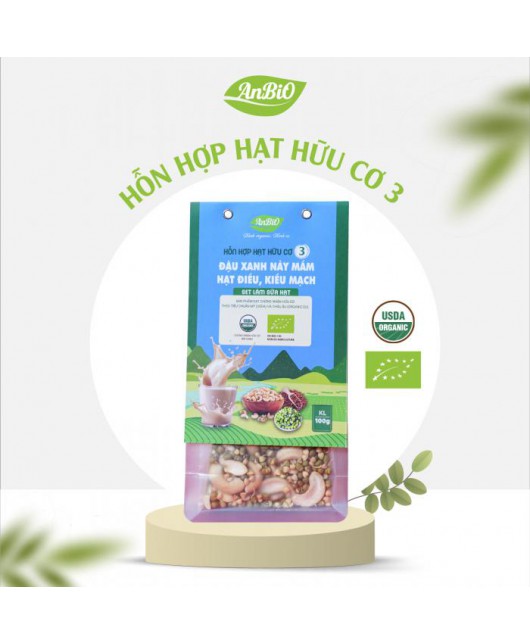 Hỗn hợp hạt hữu cơ 6 | Đậu gà - Hạt bí - Hạt điều