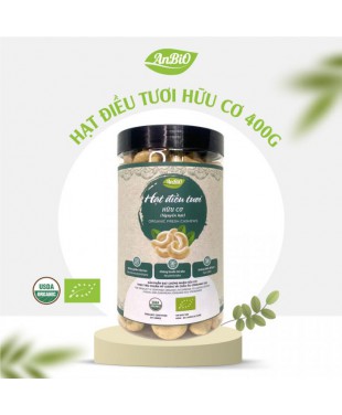 Hạt điều nhân trắng hữu cơ - 400gr 