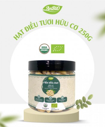 Hạt điều nhân trắng hữu cơ - 250gr