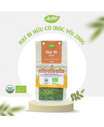 Hạt bí hữu cơ AnBiO (bóc vỏ) 200g
