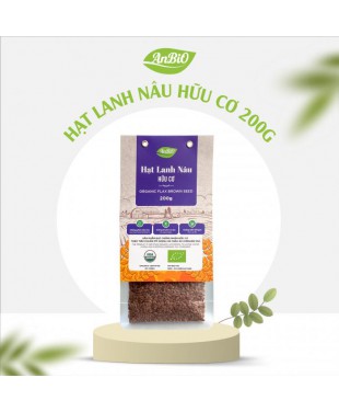 Hạt lanh nâu hữu cơ AnBiO 200g