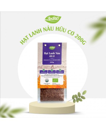 Hạt lanh nâu hữu cơ AnBiO 200g