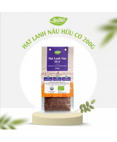 Hạt lanh nâu hữu cơ AnBiO 200g