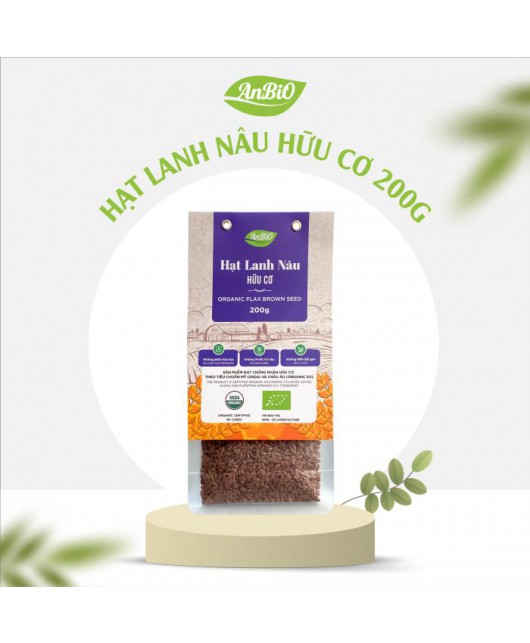 Hạt lanh nâu hữu cơ AnBiO 200g