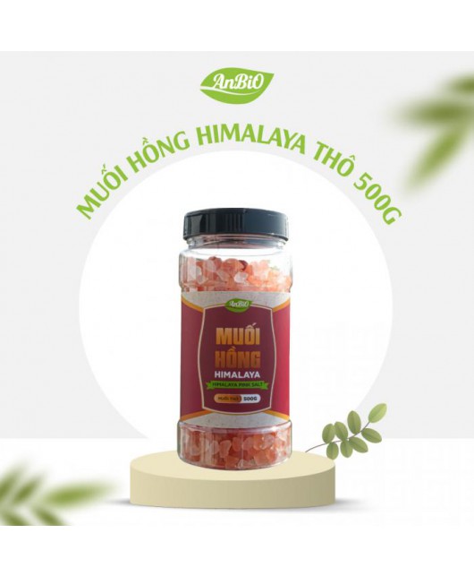 Muối hồng Himalaya dạng thô 500g