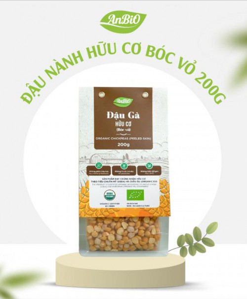 Đậu Gà Hữu Cơ AnBiO (bóc vỏ) 200g