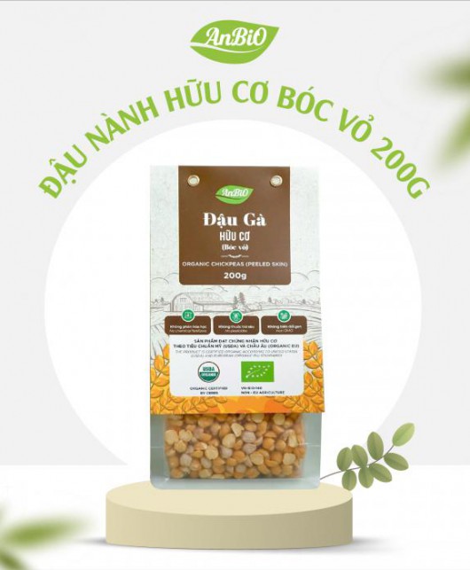 Đậu Gà Hữu Cơ AnBiO (bóc vỏ) 200g