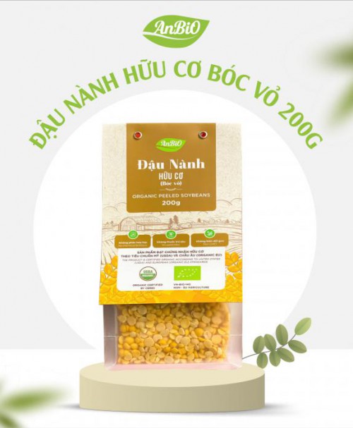 Đậu nành hữu cơ AnBiO (bóc vỏ) 200g