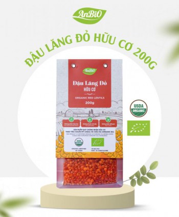 Đậu lăng đỏ hữu cơ AnBiO 200g