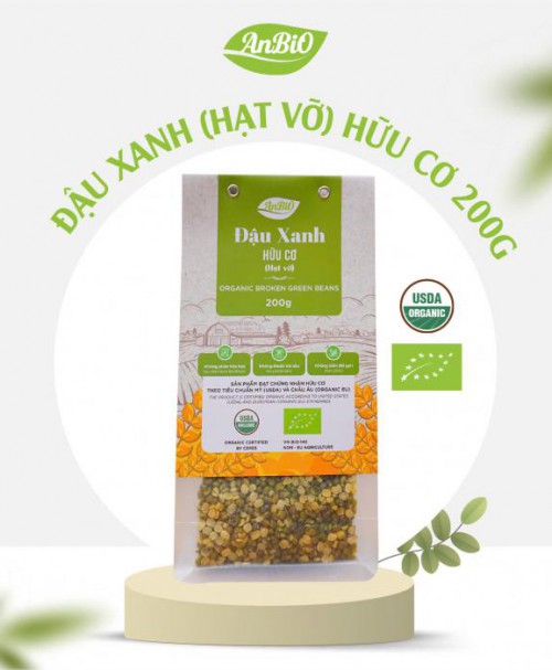 Đậu xanh hữu cơ AnBiO 200g