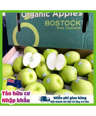 Táo hữu cơ Granny Smit Nhập khẩu New zealand mùa vụ mới 2025 [ Giá 1KG -> 3KG Freeship nội thành HN]