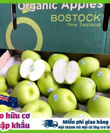 Táo hữu cơ Granny Smit Nhập khẩu New zealand mùa vụ mới 2025 [ Giá 1KG -> 3KG Freeship nội thành HN]