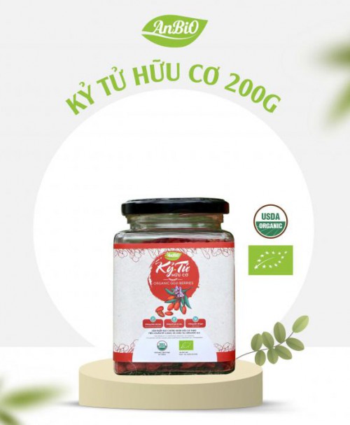 Kỷ tử hữu cơ 200g (Lọ thủy tinh) 